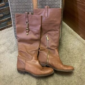 Coach Tan Heeled Boots